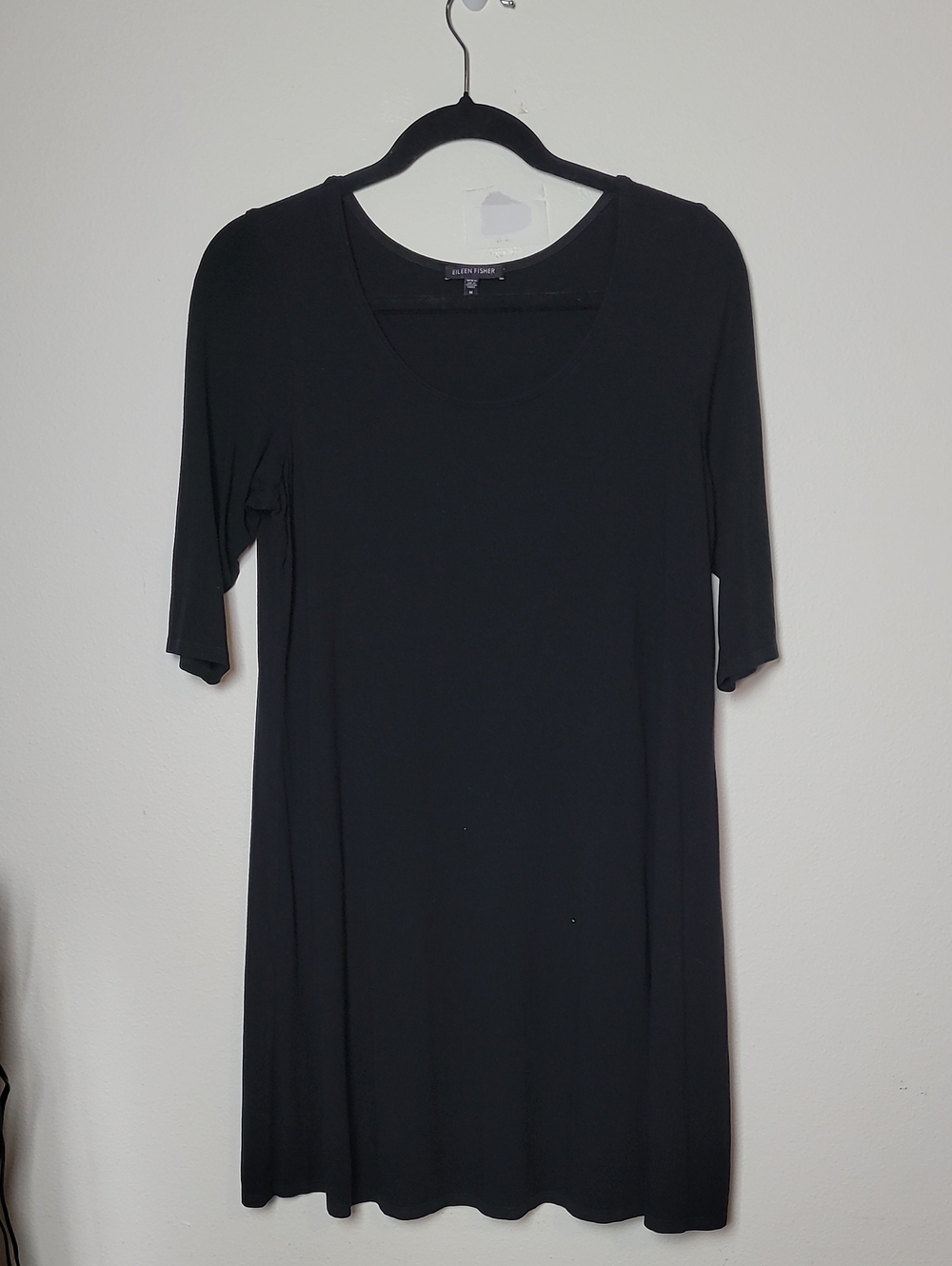 Eileen Fisher T-Shirt Dress - Casual ¾ Sleeves Crewneck Dress